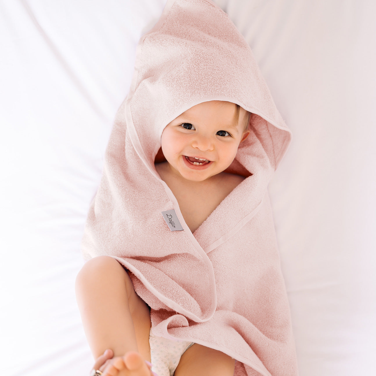 Asciugabimbo-Kids-Dalfilo-Taglia unica (0/2 anni)-Rosa Ciliegio-Cotone classico-Dalfilo IT