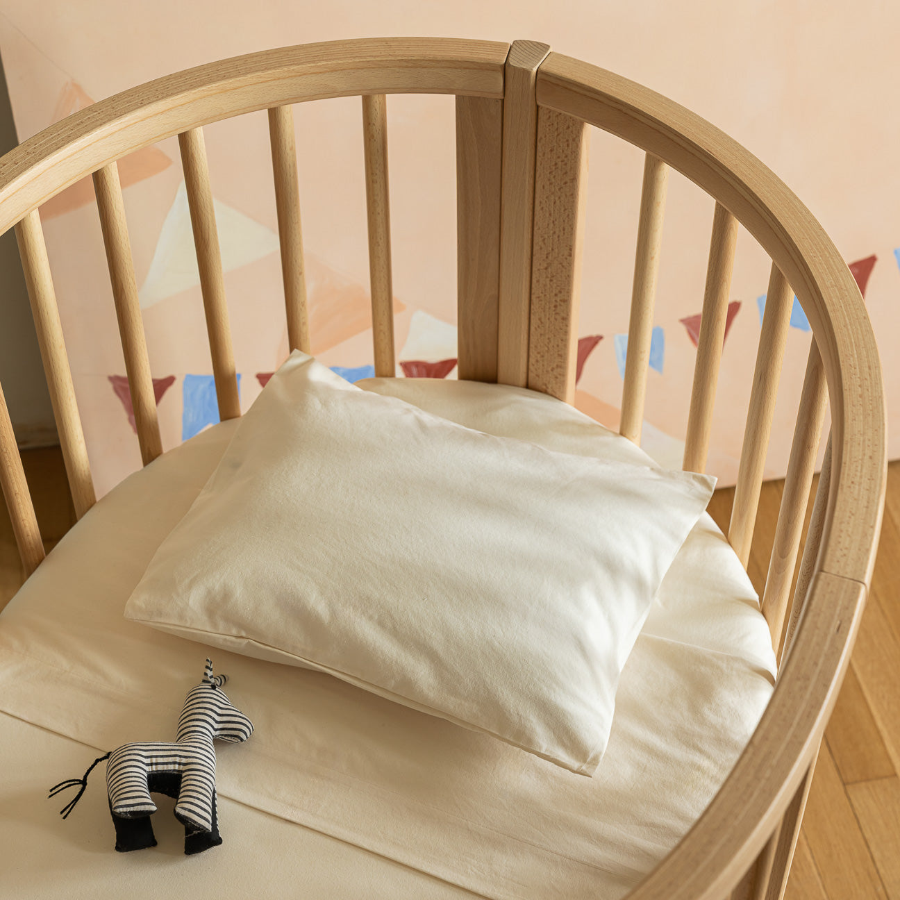 Completo lenzuola culla-Kids-Dalfilo-80x110 cm-Crema-Percalle-Dalfilo IT