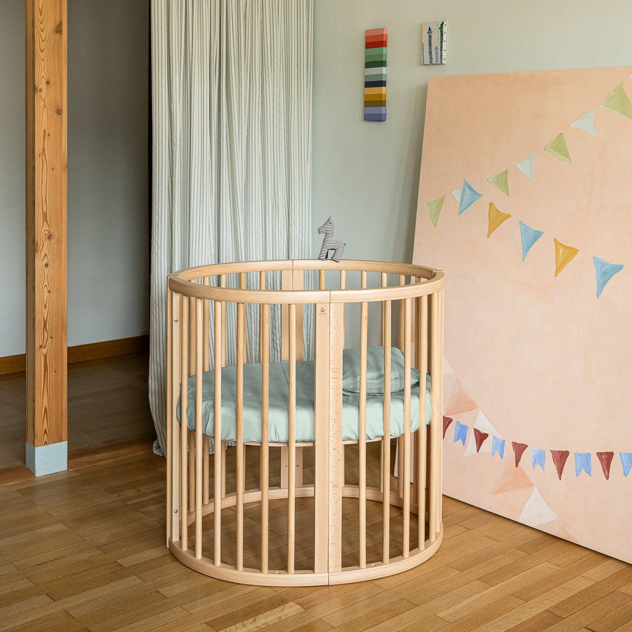 Completo lenzuola culla-Kids-Dalfilo-80x110 cm-Salvia-Percalle-Dalfilo IT