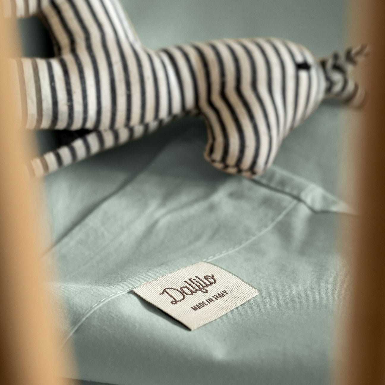 Completo lenzuola culla-Kids-Dalfilo-80x110 cm-Salvia-Percalle-Dalfilo IT