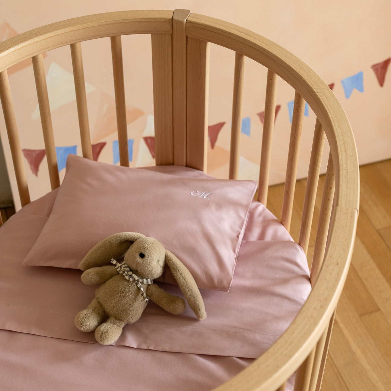 Completo lenzuola culla-Kids-Dalfilo-80x110 cm-Malva-Percalle-Dalfilo IT