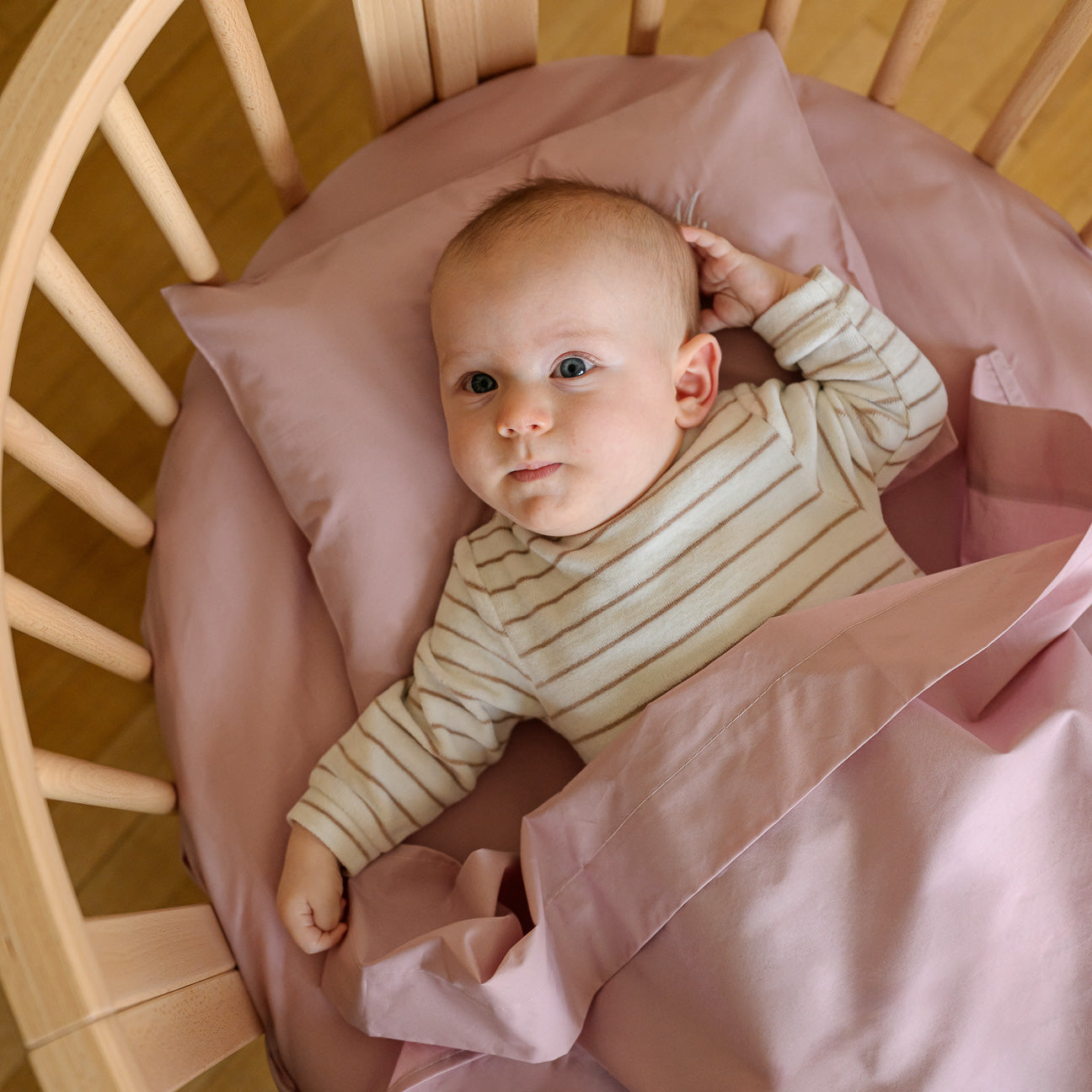 Completo lenzuola culla-Kids-Dalfilo-80x110 cm-Malva-Percalle-Dalfilo IT