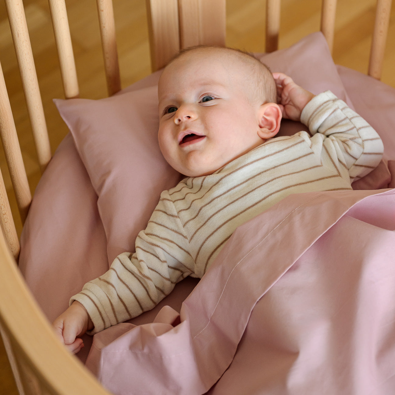 Completo lenzuola culla-Kids-Dalfilo-80x110 cm-Malva-Percalle-Dalfilo IT