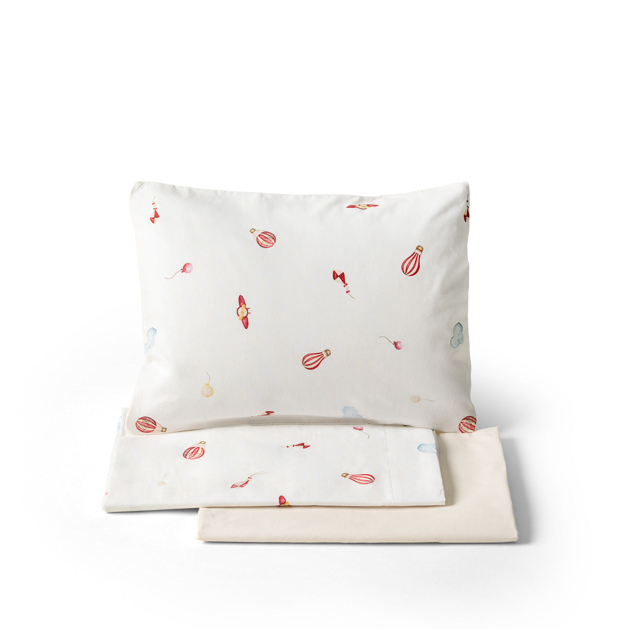 Completo lenzuola culla-Kids-Dalfilo-80x110 cm-Tra le nuvole-Percalle-Dalfilo IT