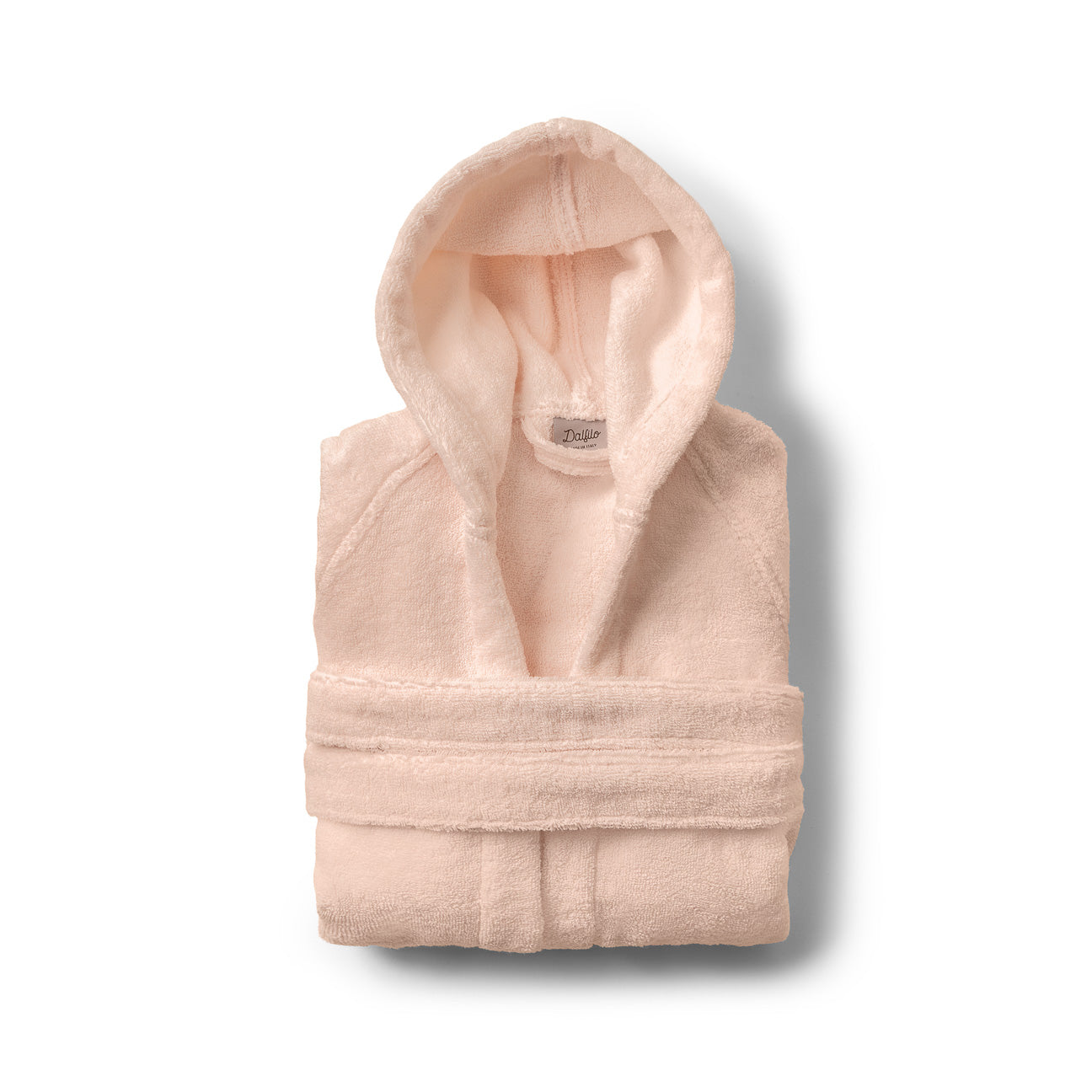 Accappatoio bimbi con cappuccio-Bath-Dalfilo-4-6 anni-Rosa Ciliegio-Cotone classico-Dalfilo IT