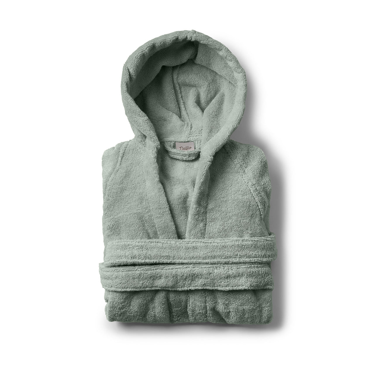 Accappatoio bimbi con cappuccio-Bath-Dalfilo-4-6 anni-Salvia-Cotone classico-Dalfilo IT