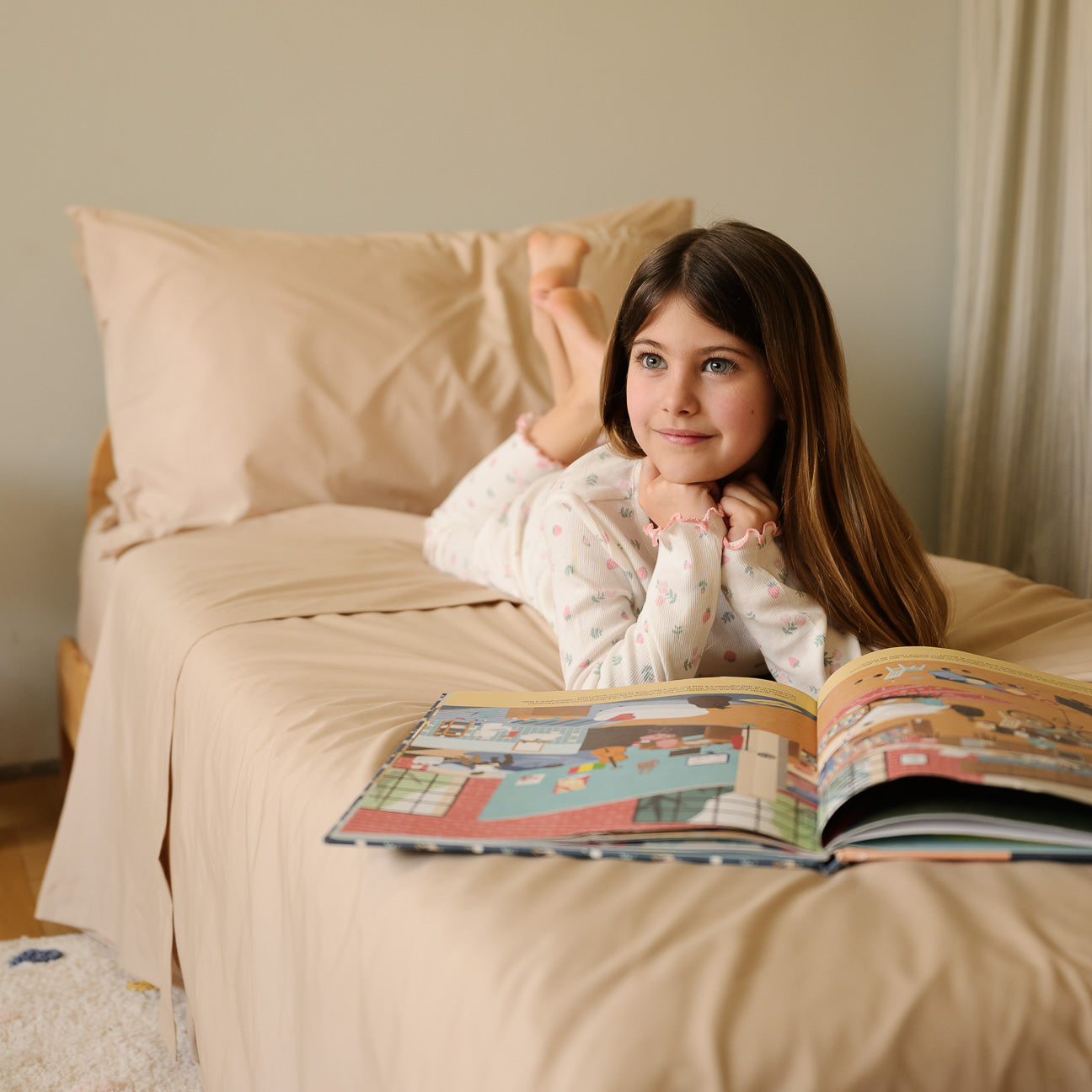 Completo lenzuola bimbi-bedding-sets-Dalfilo-1 PIAZZA (80x190 cm)-Marrone Caffelatte-Percalle-Dalfilo IT