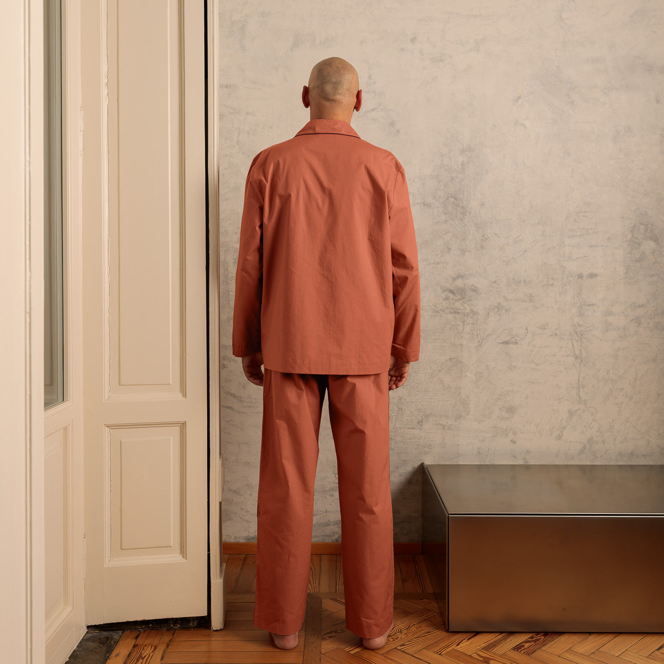 Pigiama in percalle lavato-Pajamas-Dalfilo-XS-Blush-Percalle lavato-Dalfilo IT