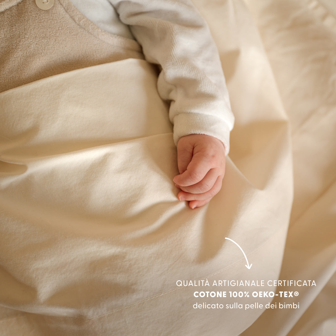 Completo lenzuola culla-Kids-Dalfilo-80x110 cm-Crema-Percalle-Dalfilo IT