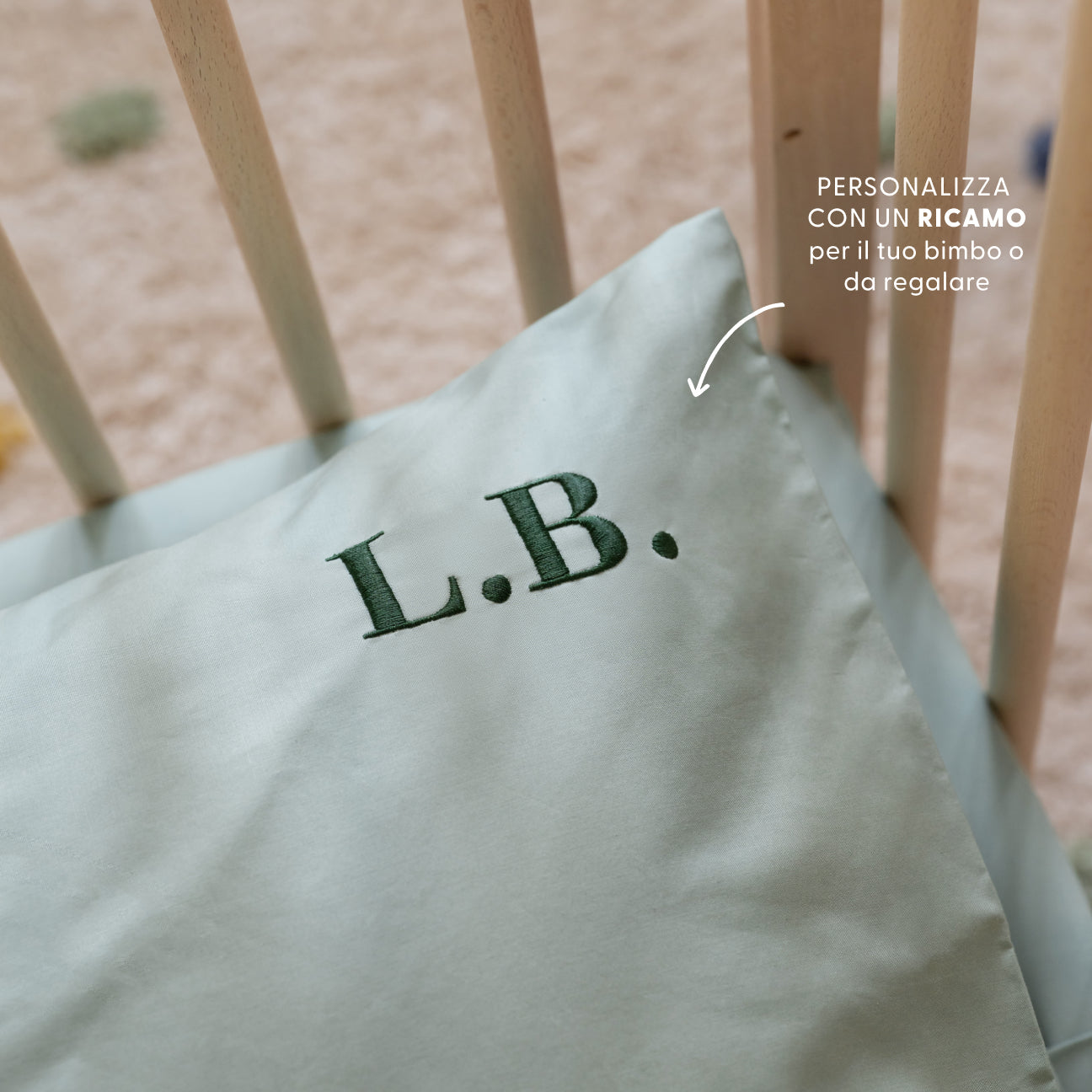 Completo lenzuola lettino-Kids-Dalfilo-60x130 cm-Salvia-Percalle-Dalfilo IT