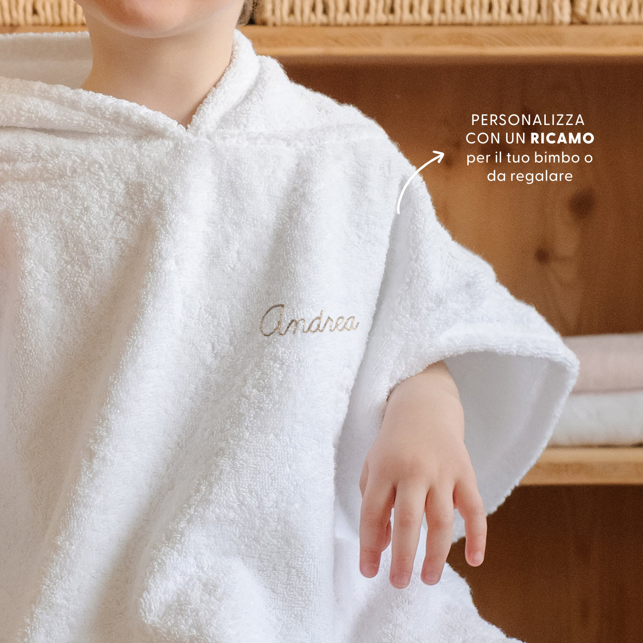 Poncho-Kids-Dalfilo-Taglia unica-Bianco Cotone-Cotone classico-Dalfilo IT