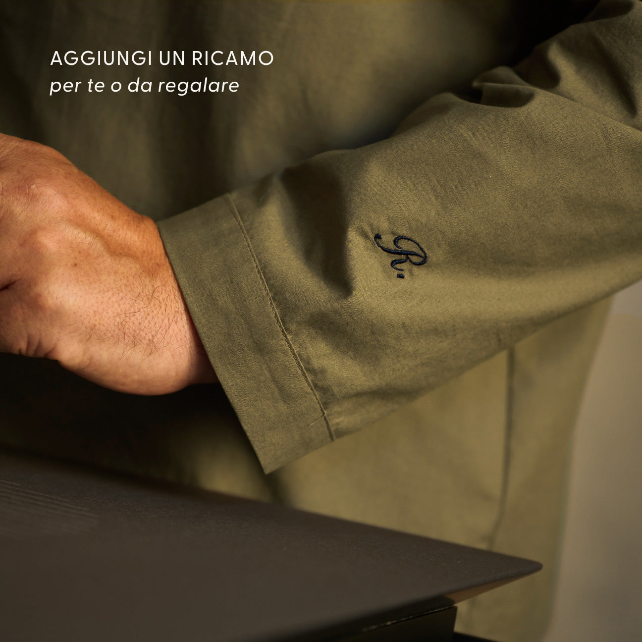 Pigiama in percalle lavato-Pajamas-Dalfilo-XS-Militare-Percalle lavato-Dalfilo IT